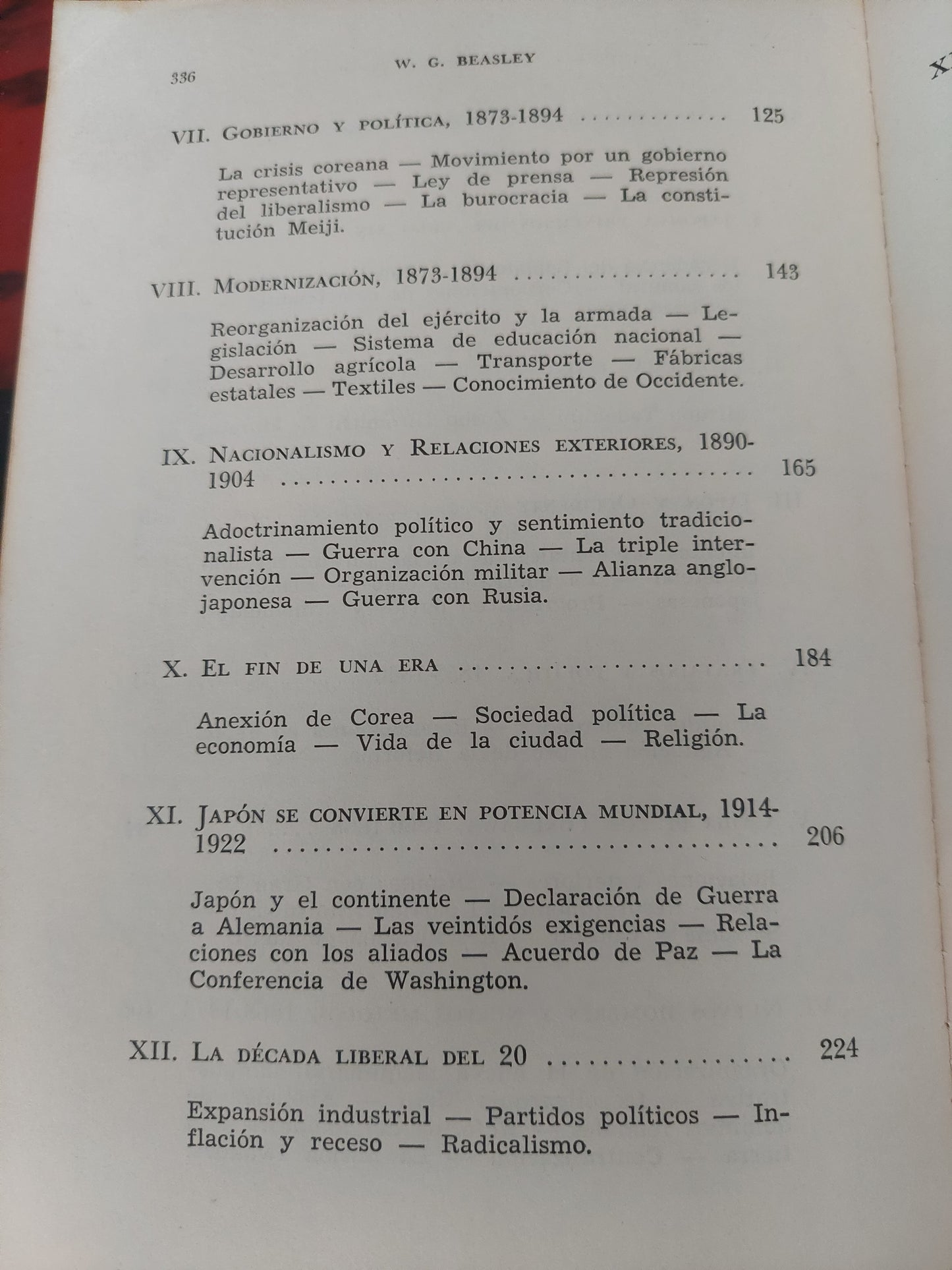 Historia moderna del Japón - W. G. Beasley