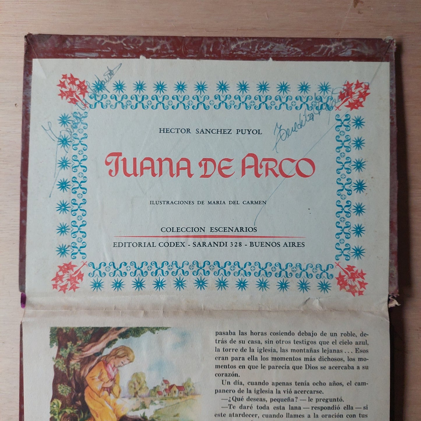 Juana de Arco. Libro pop-up - Héctor Sanchez Puyol (Héctor Germán Oesterheld). 1949