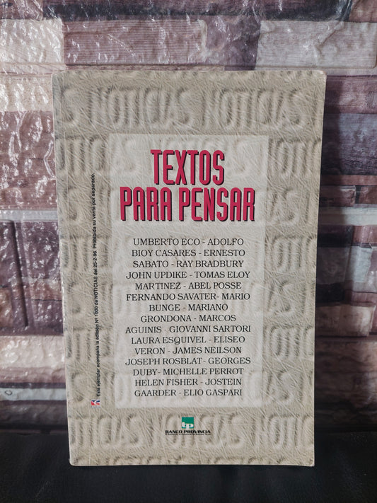 Textos para pensar - Varios autores