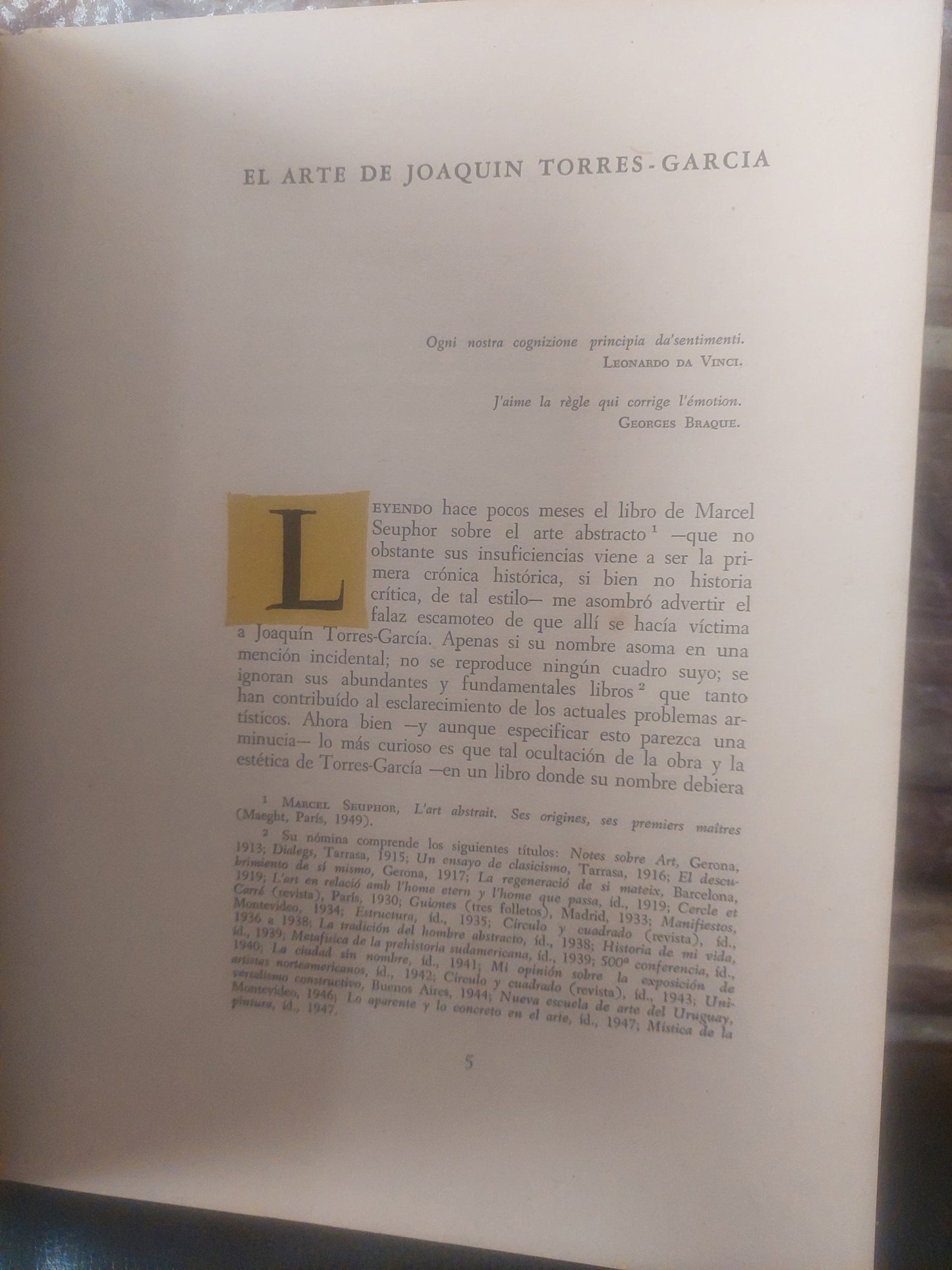 Joaquín Torres Garcia. Instituto de Arte moderno, Buenos Aires, 1951 (muy raro)