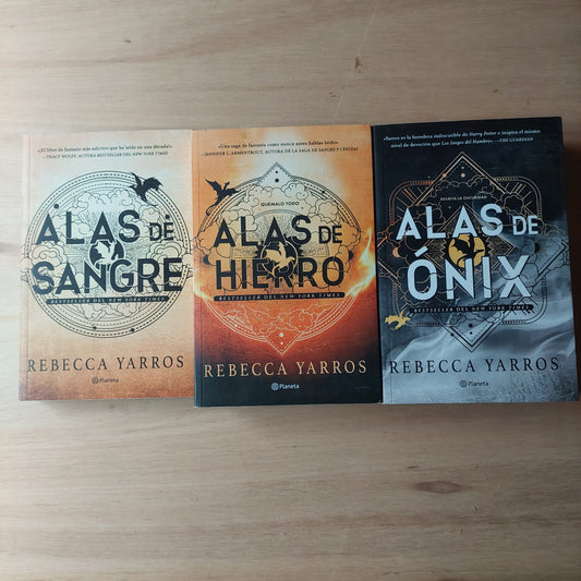 Saga Empireo - Rebecca Yarros (Alas de sangre, Alas de hierro, Alas de onix) como nuevos