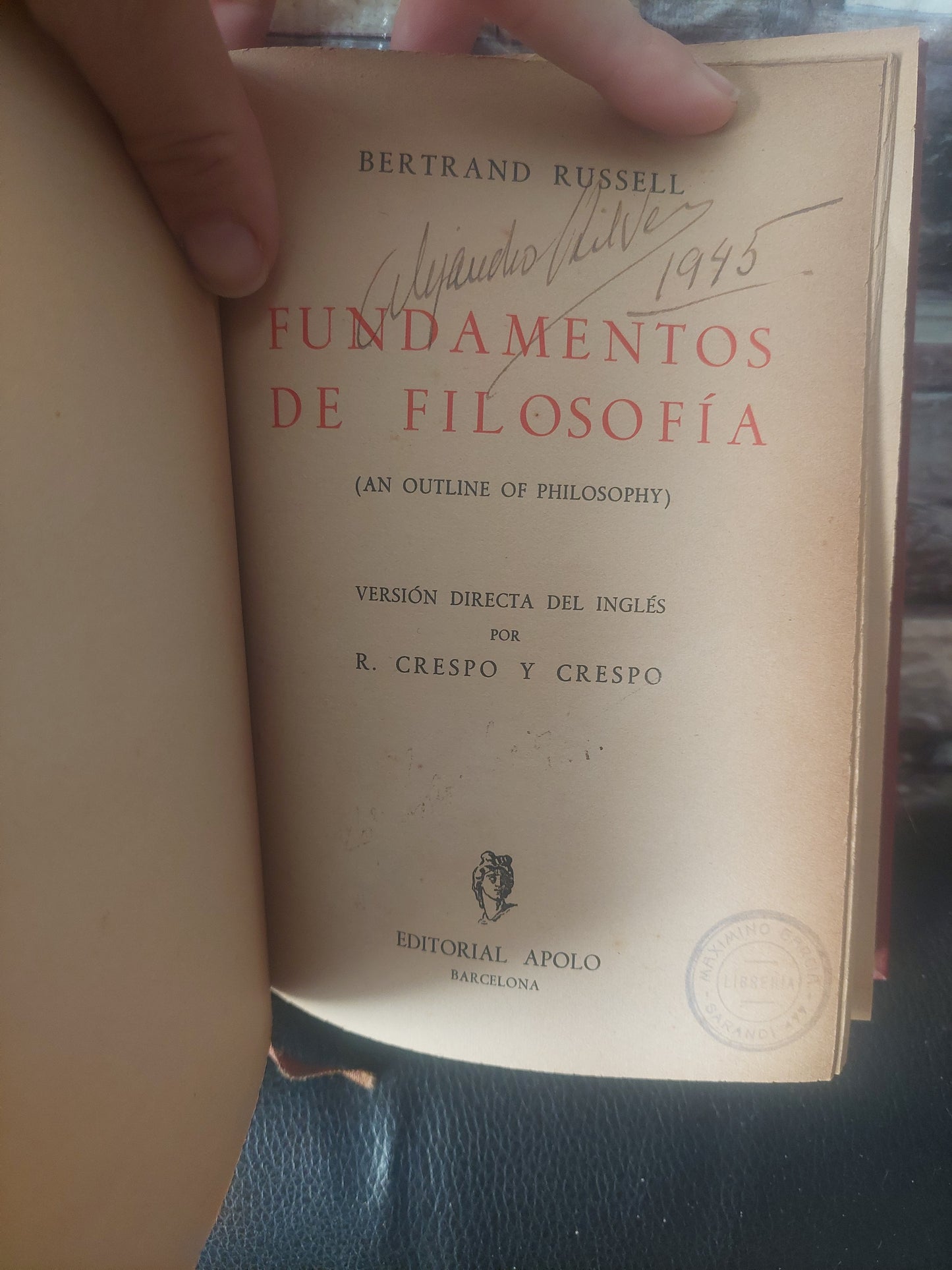 Investigación sobre el significado y la verdad/Fundamentos de filosofía - Bertrand Russell
