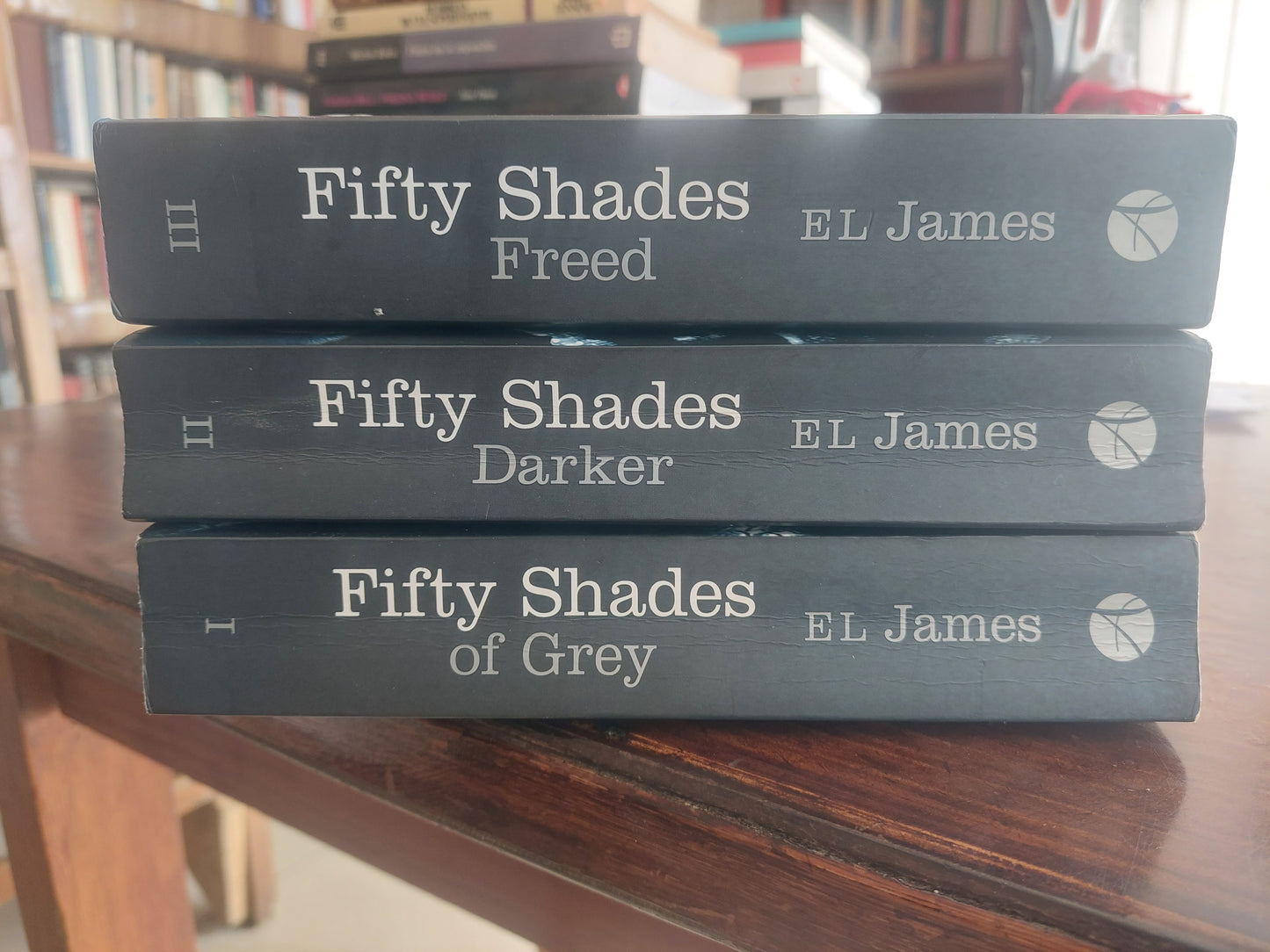 Trilogía 50 sombras en inglés