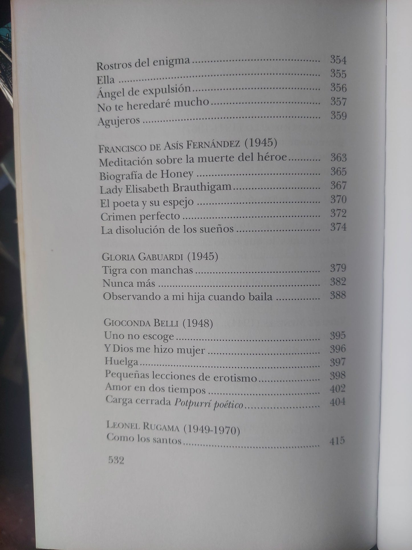 Antología . La poesía del siglo XX en Nicaragua