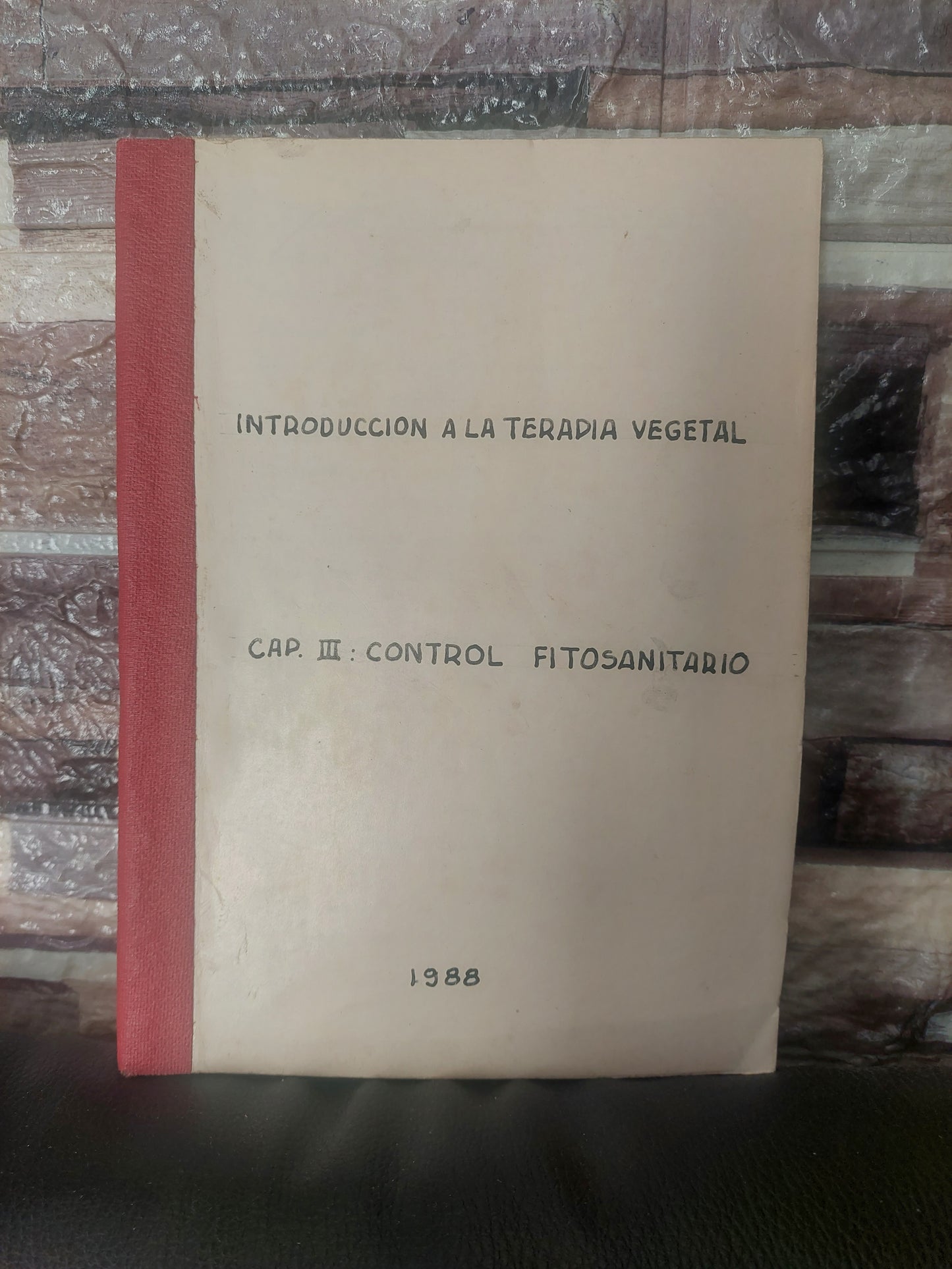 Introducción a la terapia vegetal. Cap III control fitosanitario