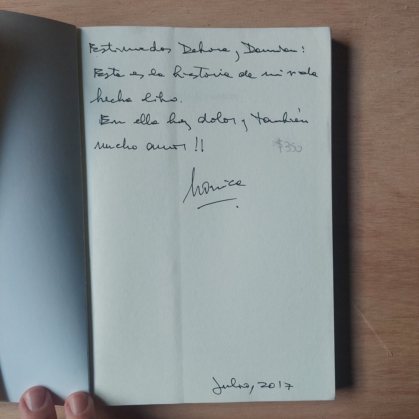 Todos mis nombres. Testimonio de una sobreviviente del Holocausto - Mónica Dawidowicz (firmado y dedicado por la autora)