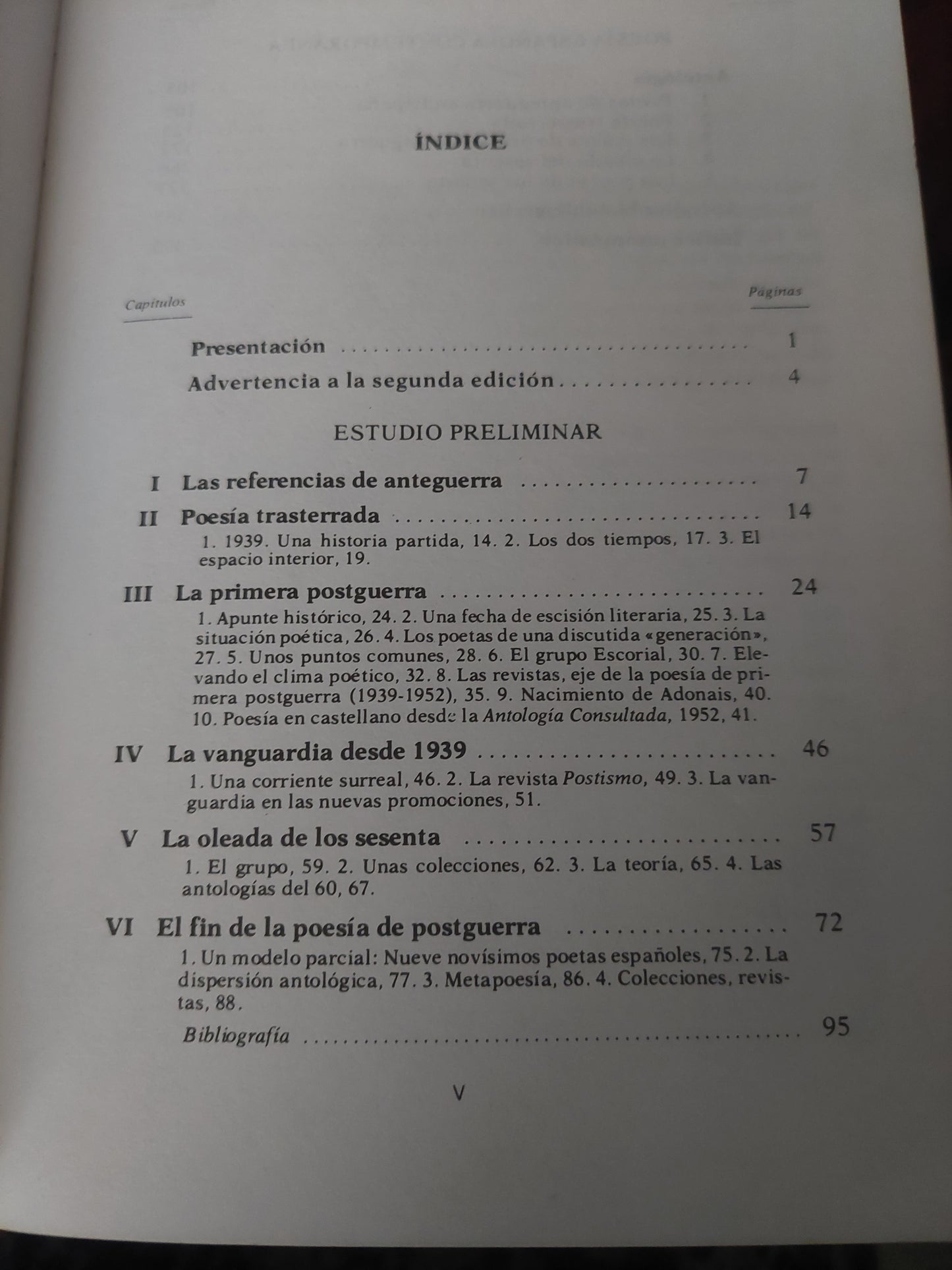 Poesía española contemporánea (1939-1980)